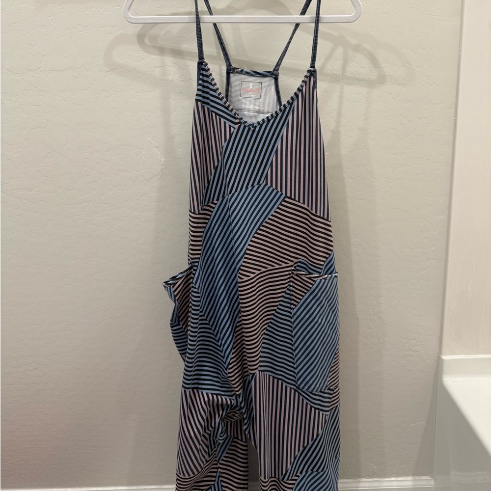 Striped One Piece in Blue and Black